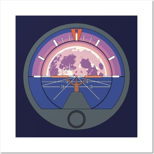 Attitude Indicator Moonrise Posters and Art